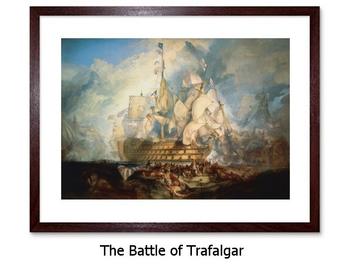 Battle Of Trafalga Framed Print